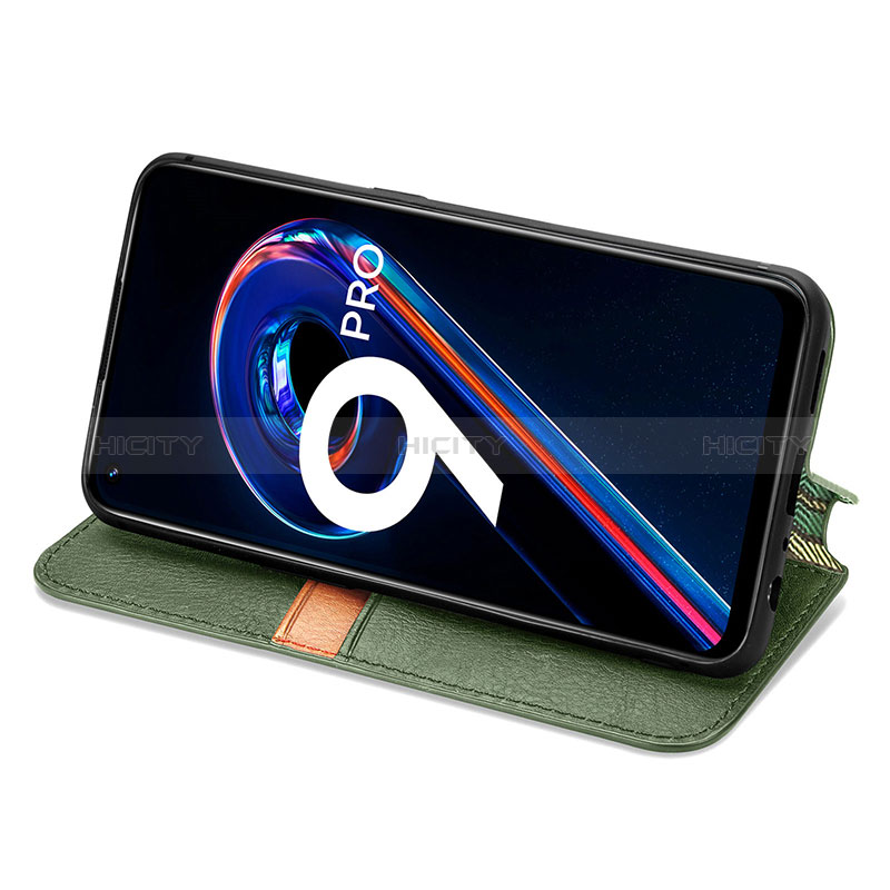 Funda de Cuero Cartera con Soporte Carcasa S01D para Realme 9 Pro 5G