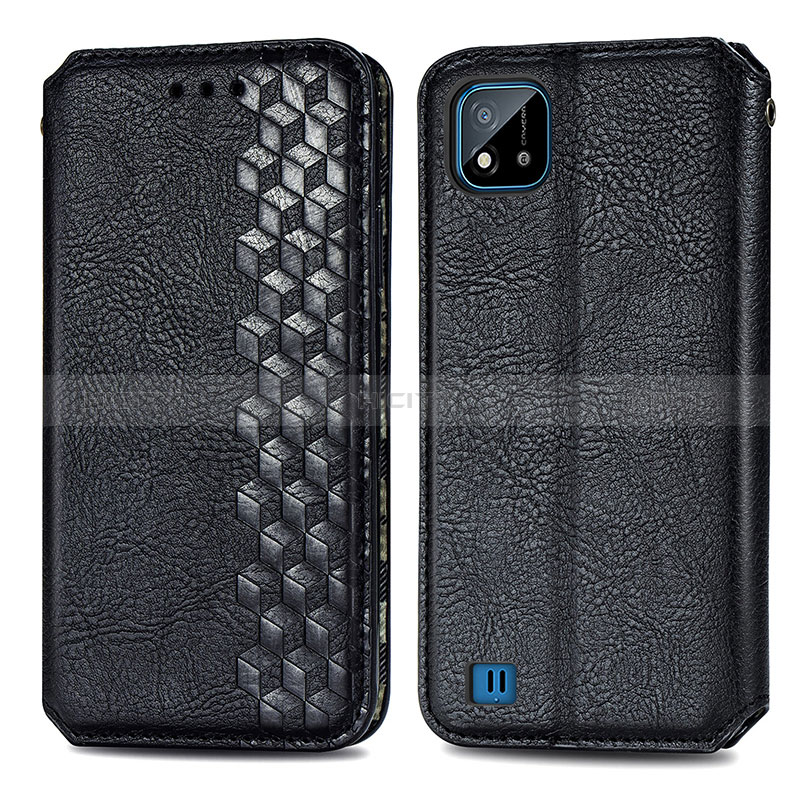 Funda de Cuero Cartera con Soporte Carcasa S01D para Realme C11 (2021)