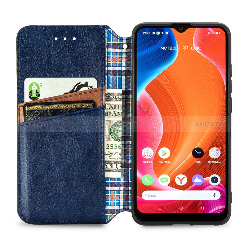 Funda de Cuero Cartera con Soporte Carcasa S01D para Realme C11 (2021)