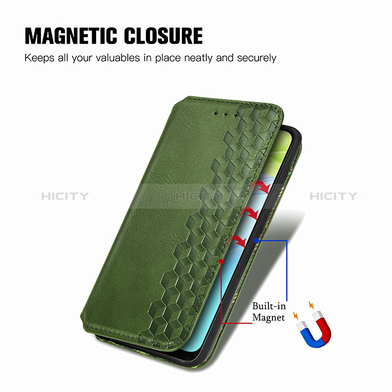 Funda de Cuero Cartera con Soporte Carcasa S01D para Realme C30