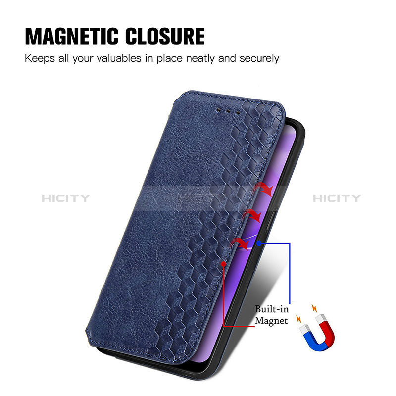 Funda de Cuero Cartera con Soporte Carcasa S01D para Realme C31