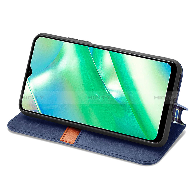 Funda de Cuero Cartera con Soporte Carcasa S01D para Realme C33