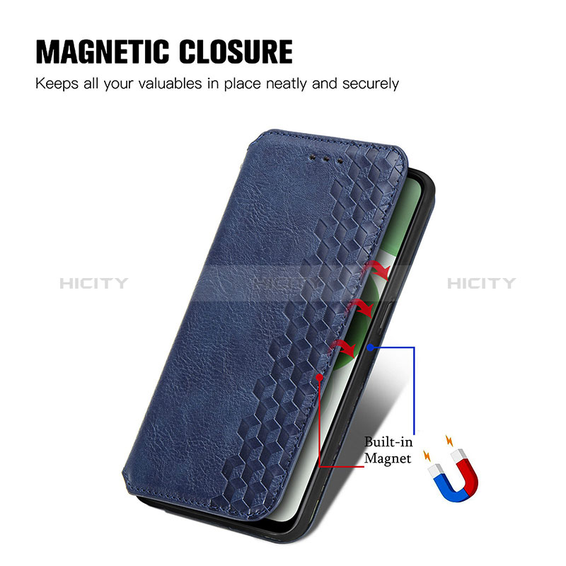 Funda de Cuero Cartera con Soporte Carcasa S01D para Realme C35