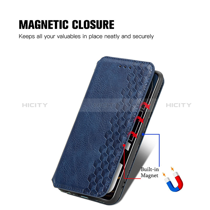 Funda de Cuero Cartera con Soporte Carcasa S01D para Realme GT 5G