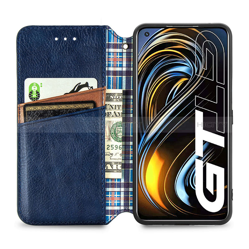 Funda de Cuero Cartera con Soporte Carcasa S01D para Realme GT 5G