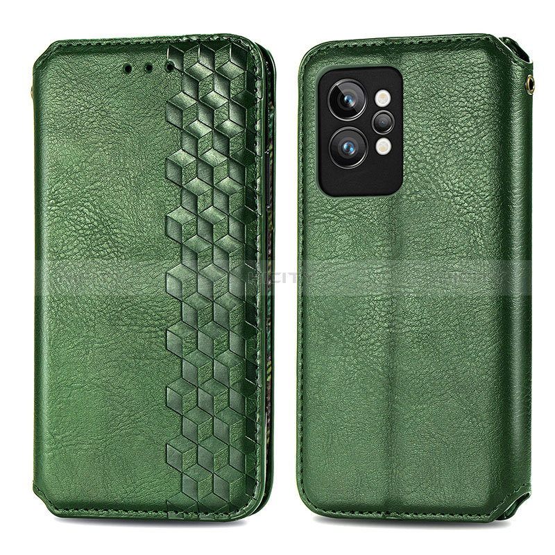 Funda de Cuero Cartera con Soporte Carcasa S01D para Realme GT2 Pro 5G