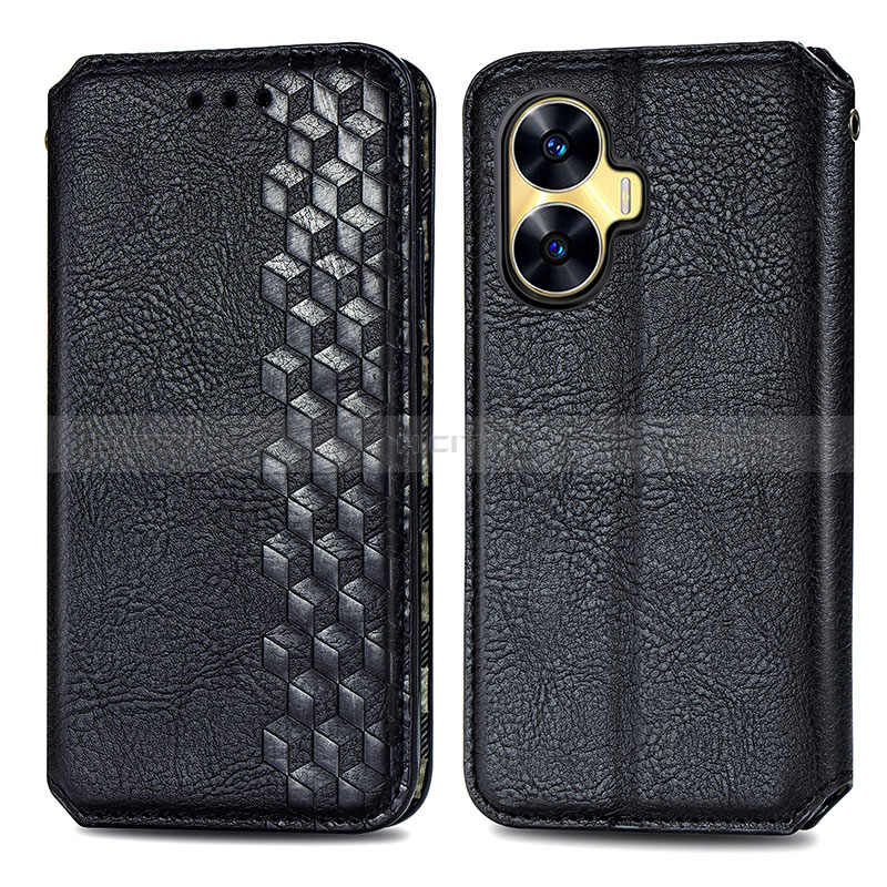 Funda de Cuero Cartera con Soporte Carcasa S01D para Realme Narzo N55