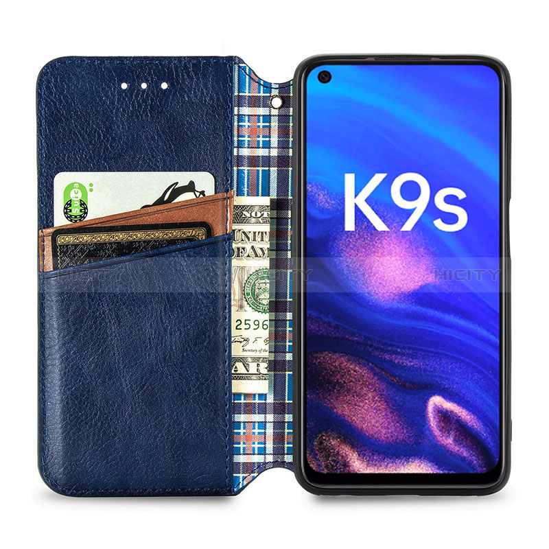 Funda de Cuero Cartera con Soporte Carcasa S01D para Realme Q3t 5G