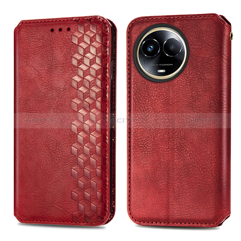 Funda de Cuero Cartera con Soporte Carcasa S01D para Realme V50s 5G