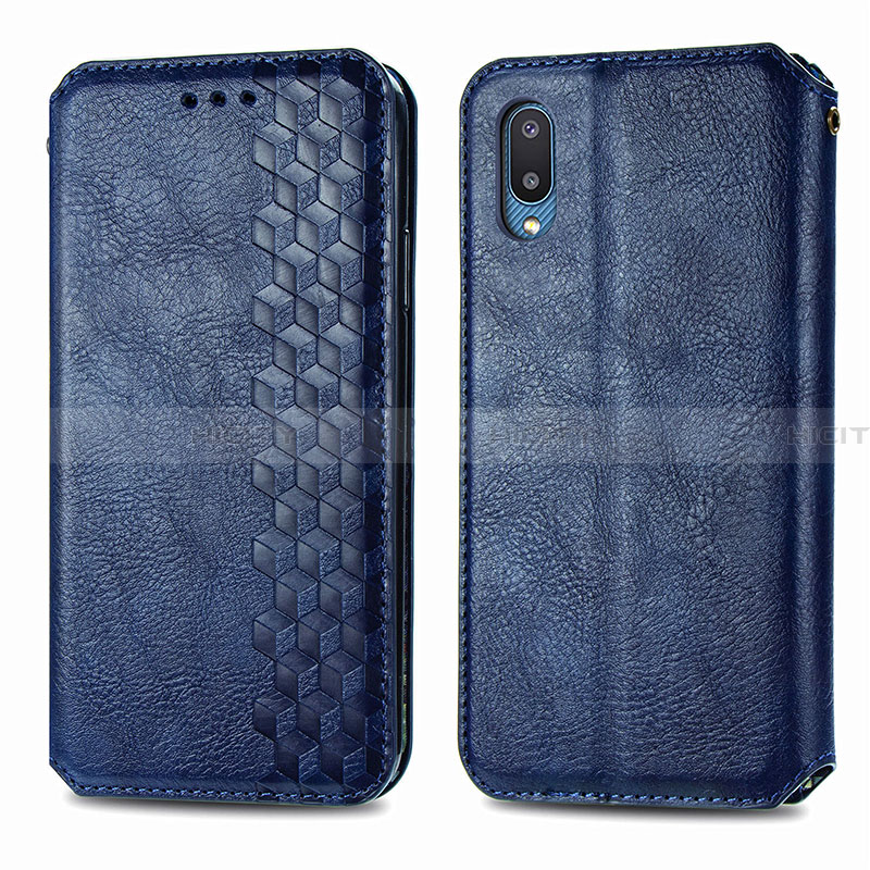 Funda de Cuero Cartera con Soporte Carcasa S01D para Samsung Galaxy A02