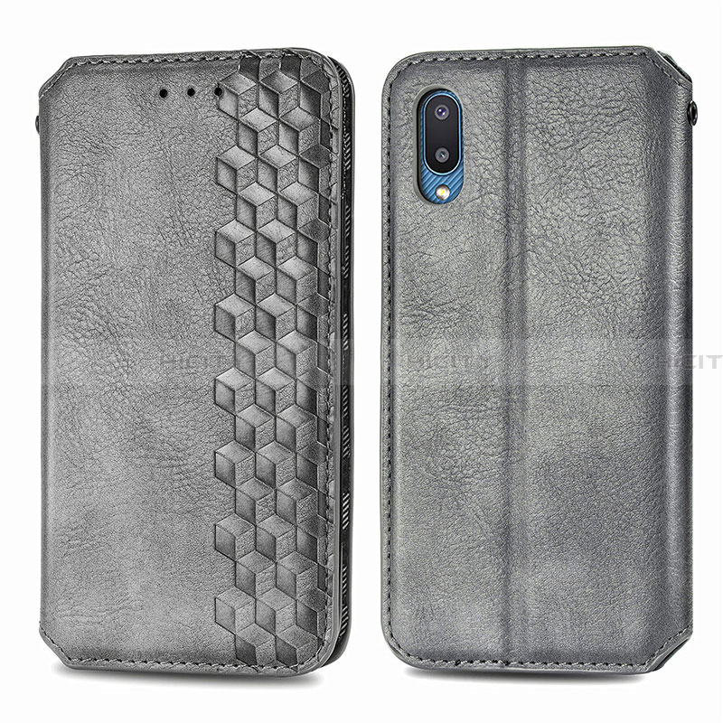 Funda de Cuero Cartera con Soporte Carcasa S01D para Samsung Galaxy A02