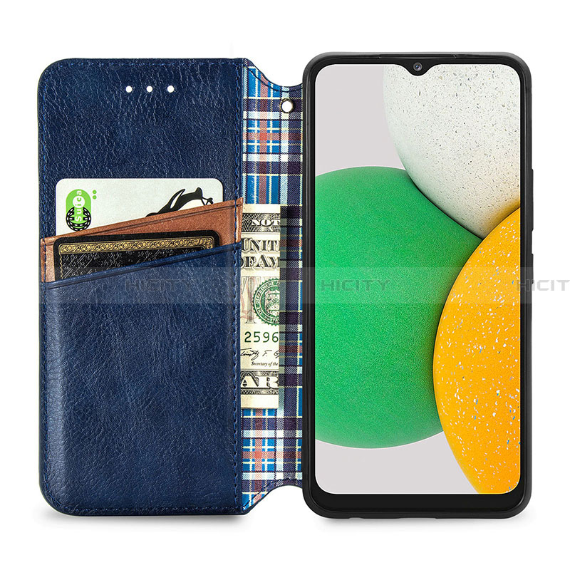 Funda de Cuero Cartera con Soporte Carcasa S01D para Samsung Galaxy A03 Core