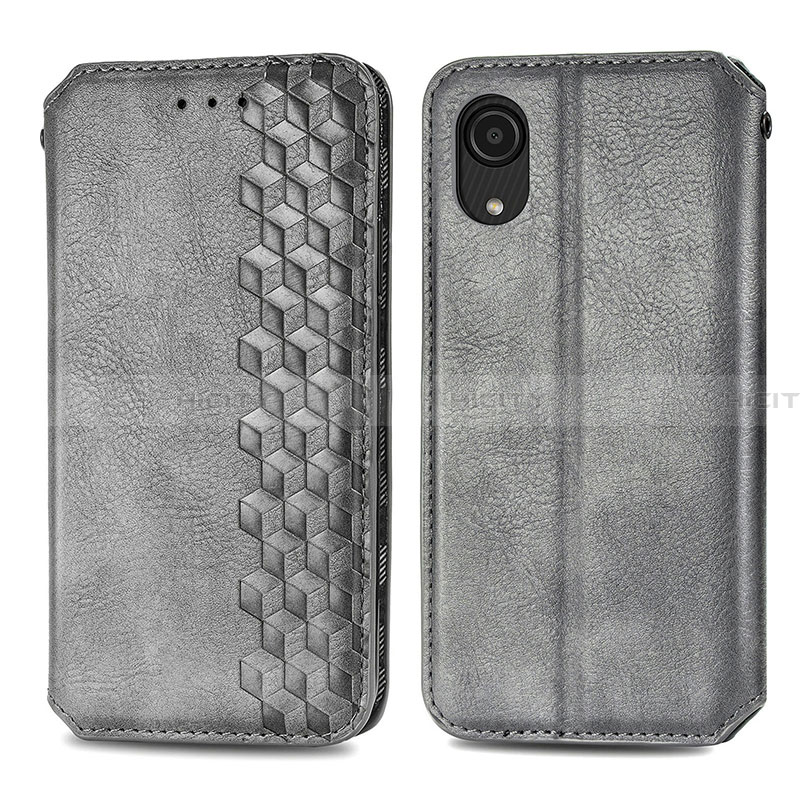 Funda de Cuero Cartera con Soporte Carcasa S01D para Samsung Galaxy A03 Core