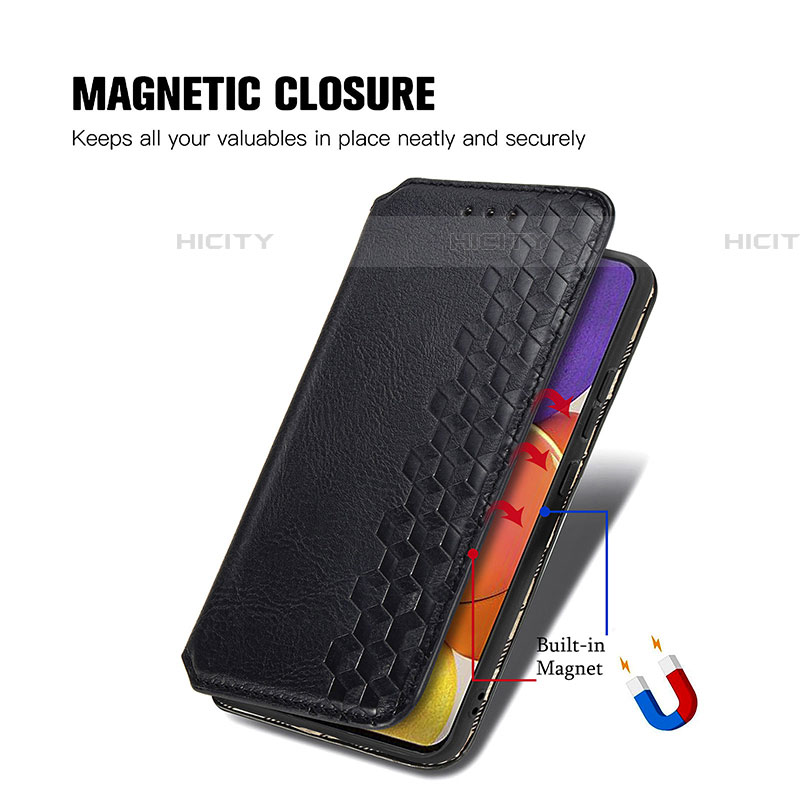 Funda de Cuero Cartera con Soporte Carcasa S01D para Samsung Galaxy A05s