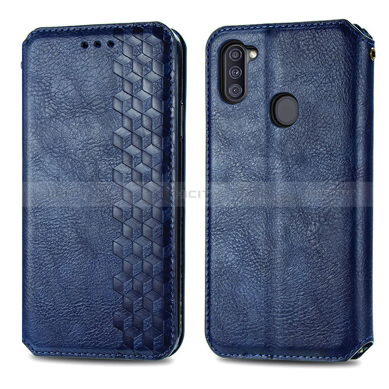 Funda de Cuero Cartera con Soporte Carcasa S01D para Samsung Galaxy A11