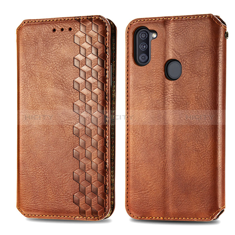 Funda de Cuero Cartera con Soporte Carcasa S01D para Samsung Galaxy A11