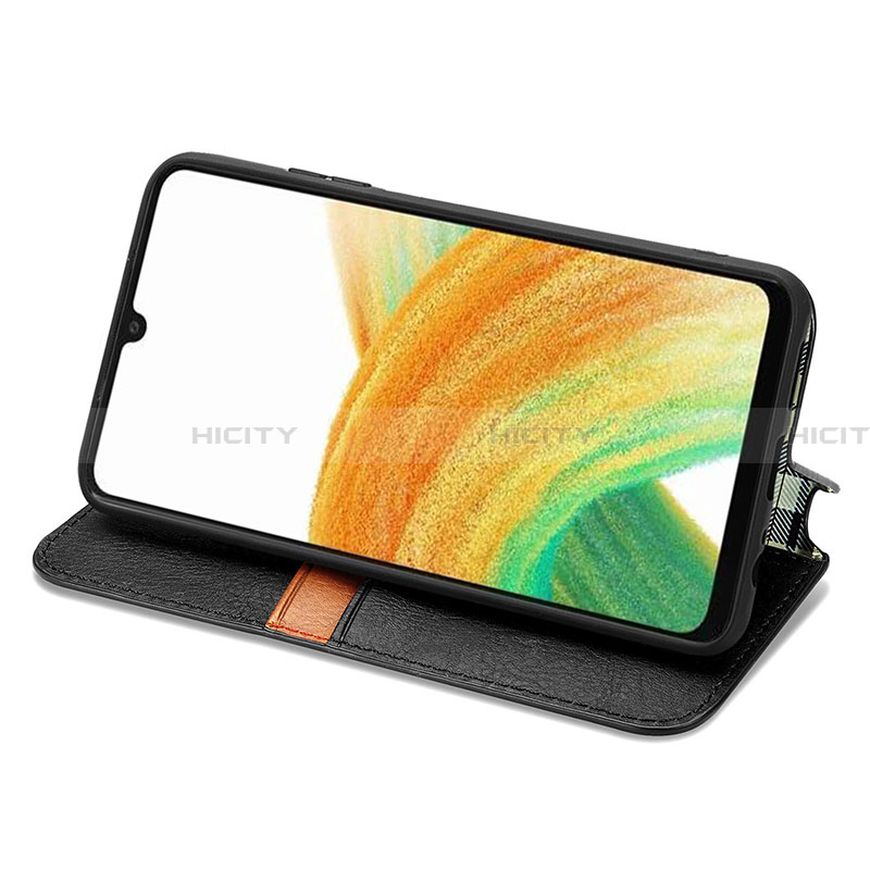 Funda de Cuero Cartera con Soporte Carcasa S01D para Samsung Galaxy A13 4G