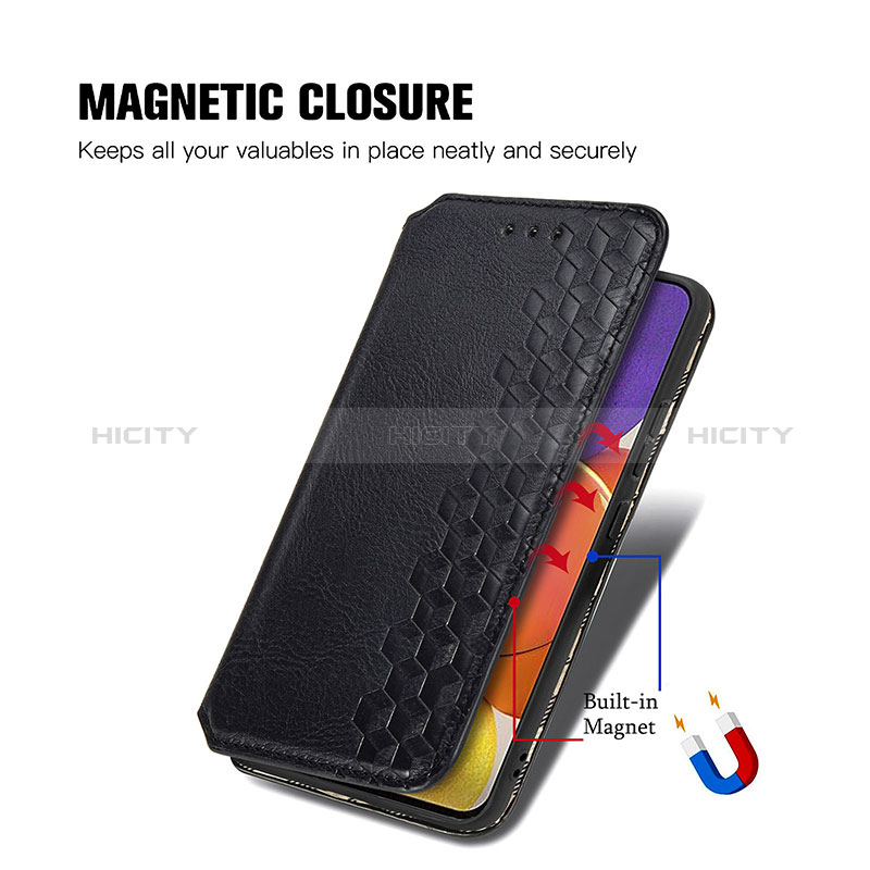 Funda de Cuero Cartera con Soporte Carcasa S01D para Samsung Galaxy A15 4G