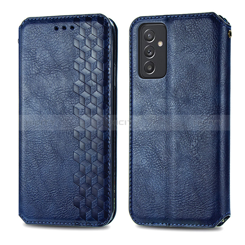 Funda de Cuero Cartera con Soporte Carcasa S01D para Samsung Galaxy A15 4G Azul