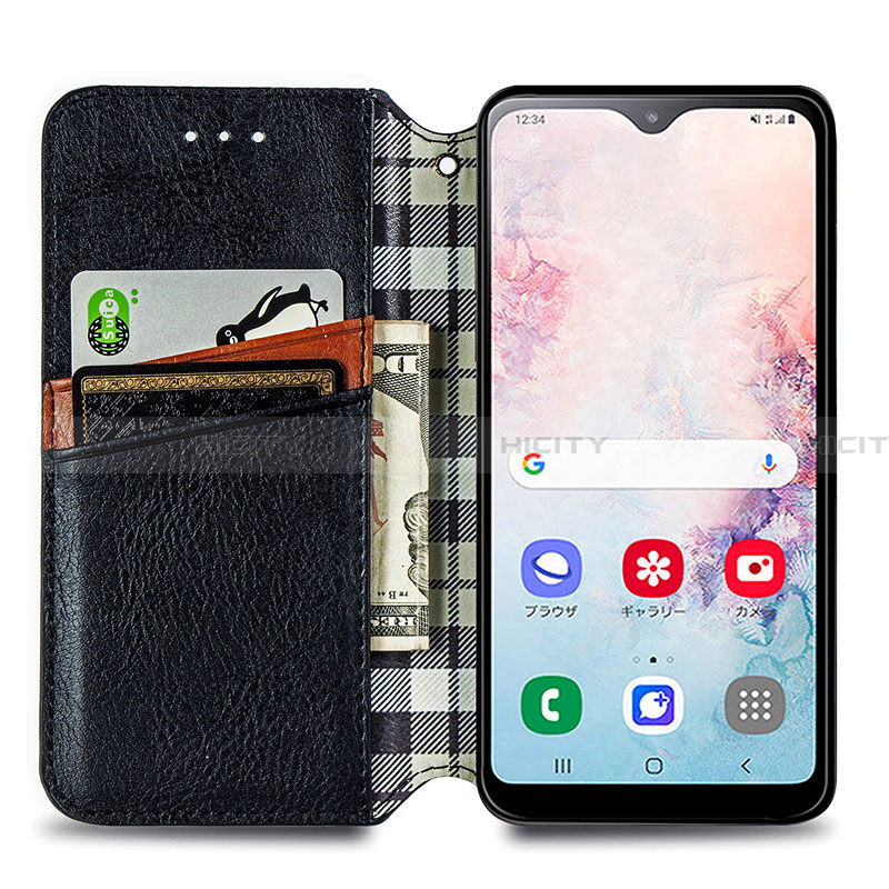 Funda de Cuero Cartera con Soporte Carcasa S01D para Samsung Galaxy A20 SC-02M SCV46