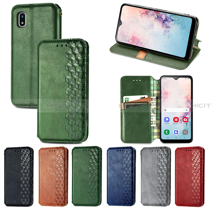 Funda de Cuero Cartera con Soporte Carcasa S01D para Samsung Galaxy A20 SC-02M SCV46