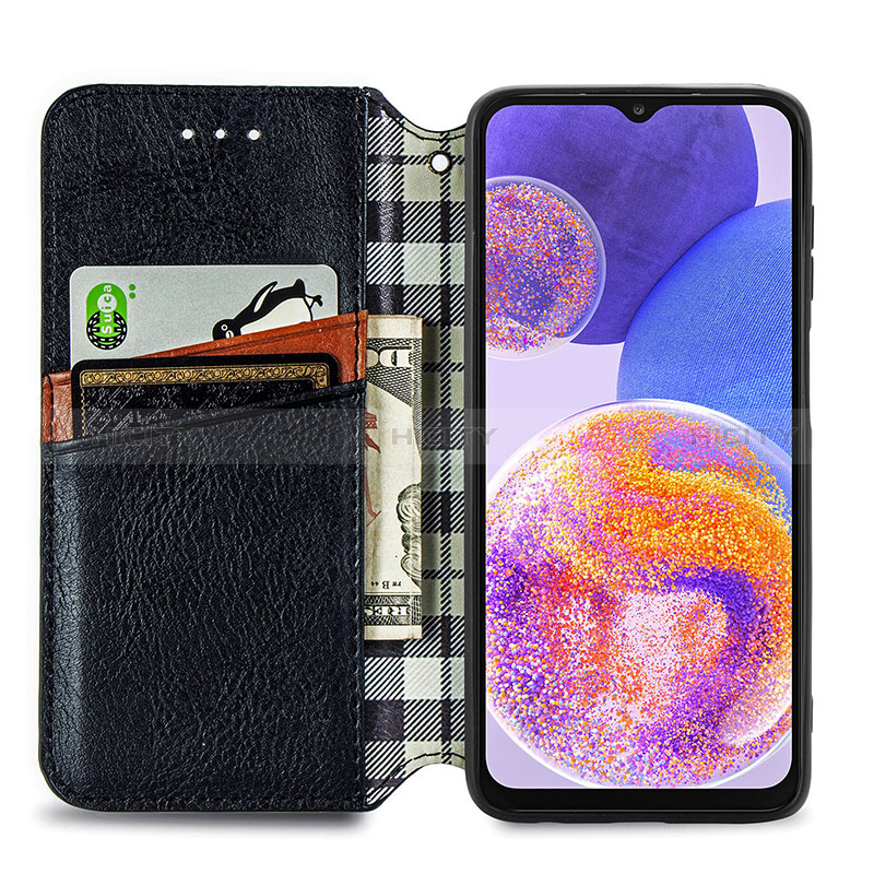 Funda de Cuero Cartera con Soporte Carcasa S01D para Samsung Galaxy A23 5G