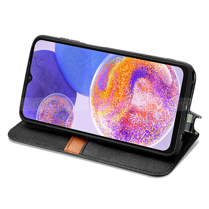 Funda de Cuero Cartera con Soporte Carcasa S01D para Samsung Galaxy A23 5G