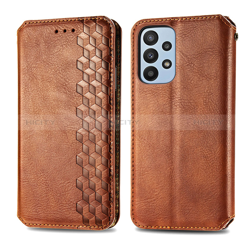 Funda de Cuero Cartera con Soporte Carcasa S01D para Samsung Galaxy A23 5G