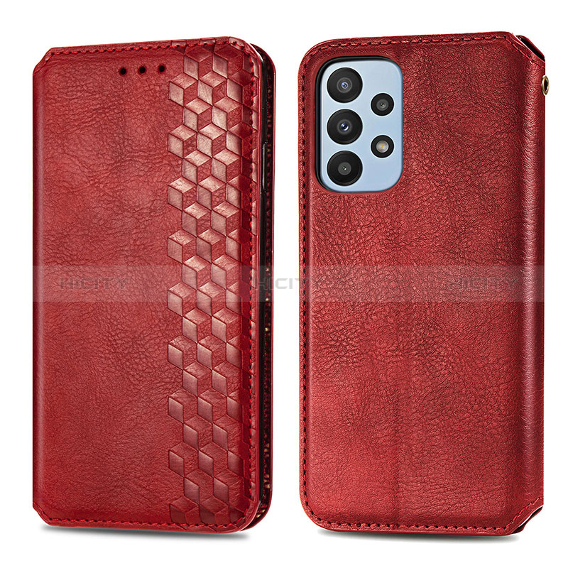 Funda de Cuero Cartera con Soporte Carcasa S01D para Samsung Galaxy A23 5G