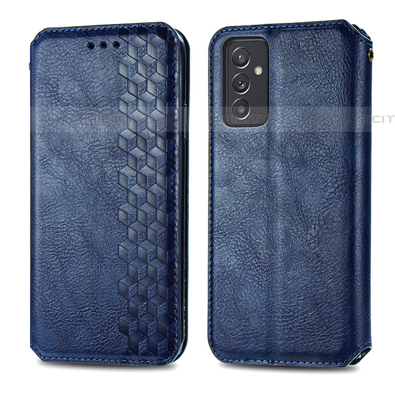 Funda de Cuero Cartera con Soporte Carcasa S01D para Samsung Galaxy A24 4G Azul