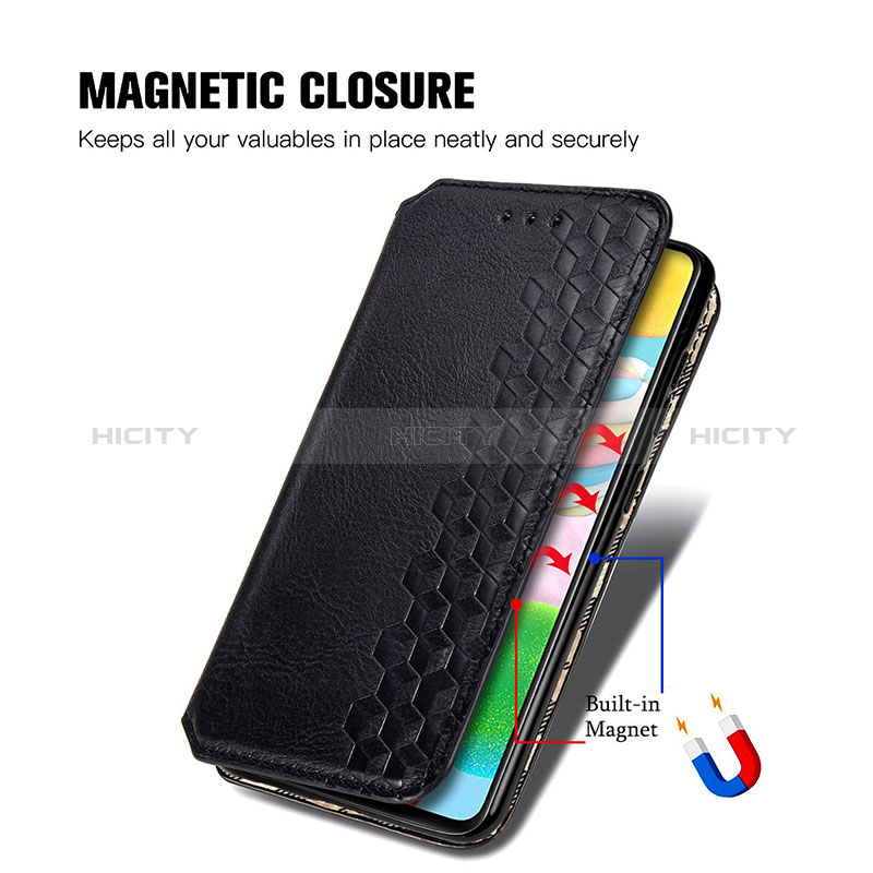 Funda de Cuero Cartera con Soporte Carcasa S01D para Samsung Galaxy A41