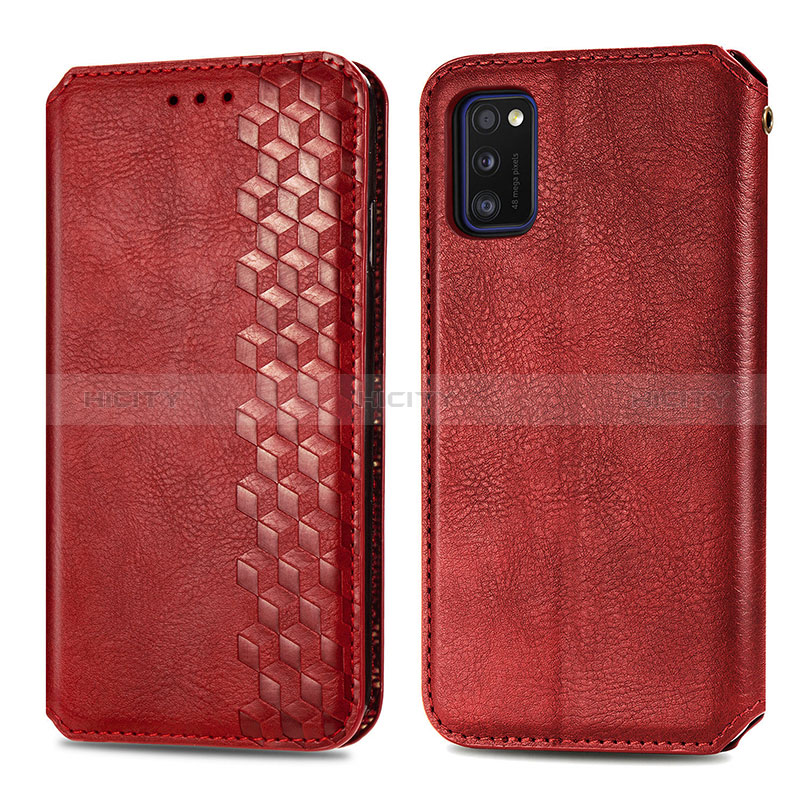 Funda de Cuero Cartera con Soporte Carcasa S01D para Samsung Galaxy A41