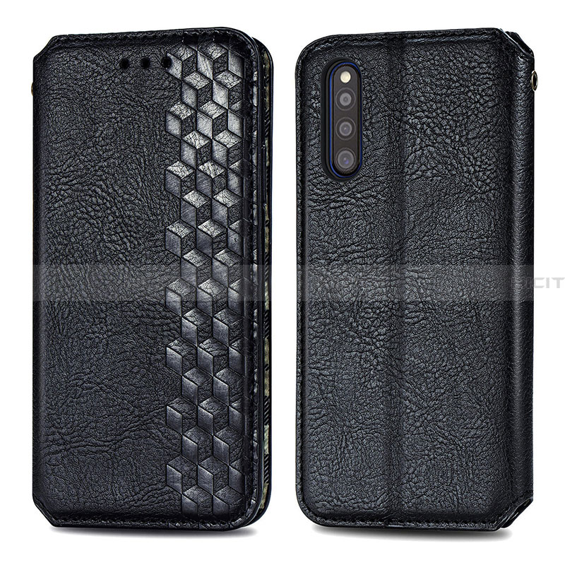 Funda de Cuero Cartera con Soporte Carcasa S01D para Samsung Galaxy A41 SC-41A