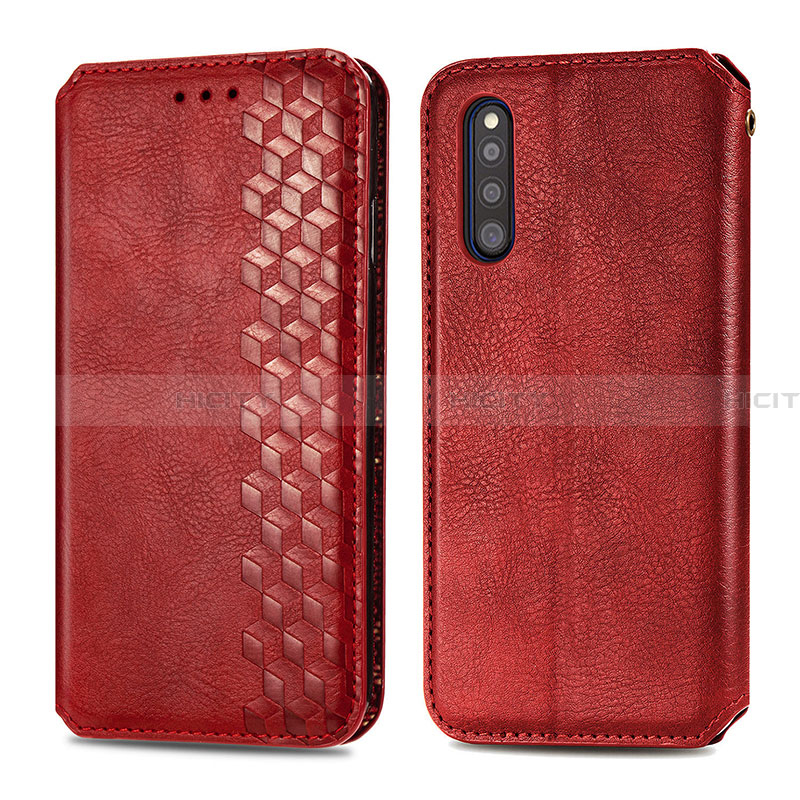 Funda de Cuero Cartera con Soporte Carcasa S01D para Samsung Galaxy A41 SC-41A