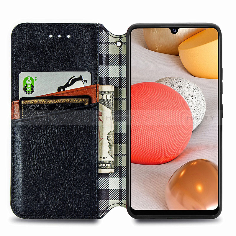 Funda de Cuero Cartera con Soporte Carcasa S01D para Samsung Galaxy A42 5G