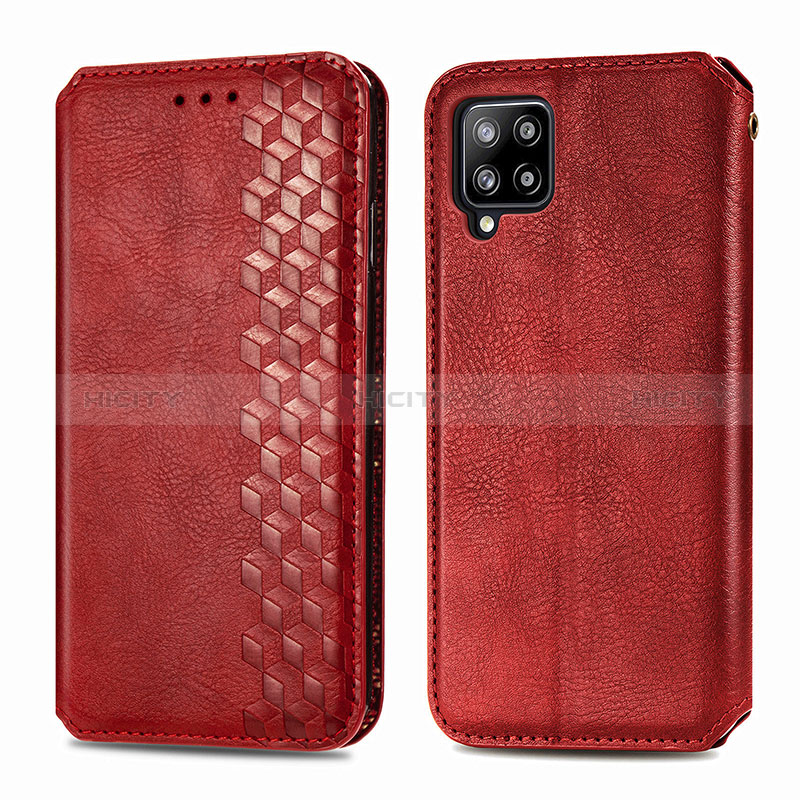 Funda de Cuero Cartera con Soporte Carcasa S01D para Samsung Galaxy A42 5G