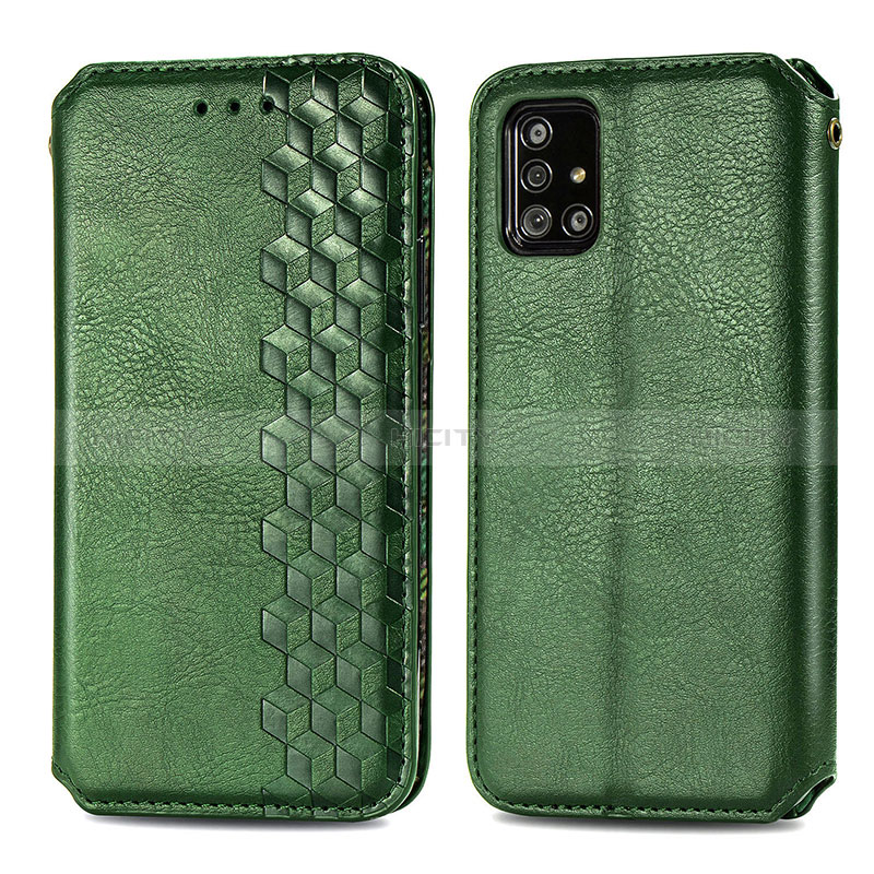 Funda de Cuero Cartera con Soporte Carcasa S01D para Samsung Galaxy A51 5G