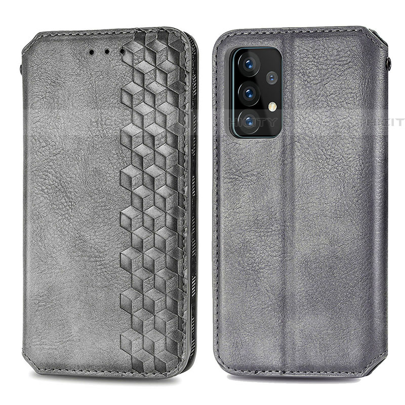 Funda de Cuero Cartera con Soporte Carcasa S01D para Samsung Galaxy A52 5G