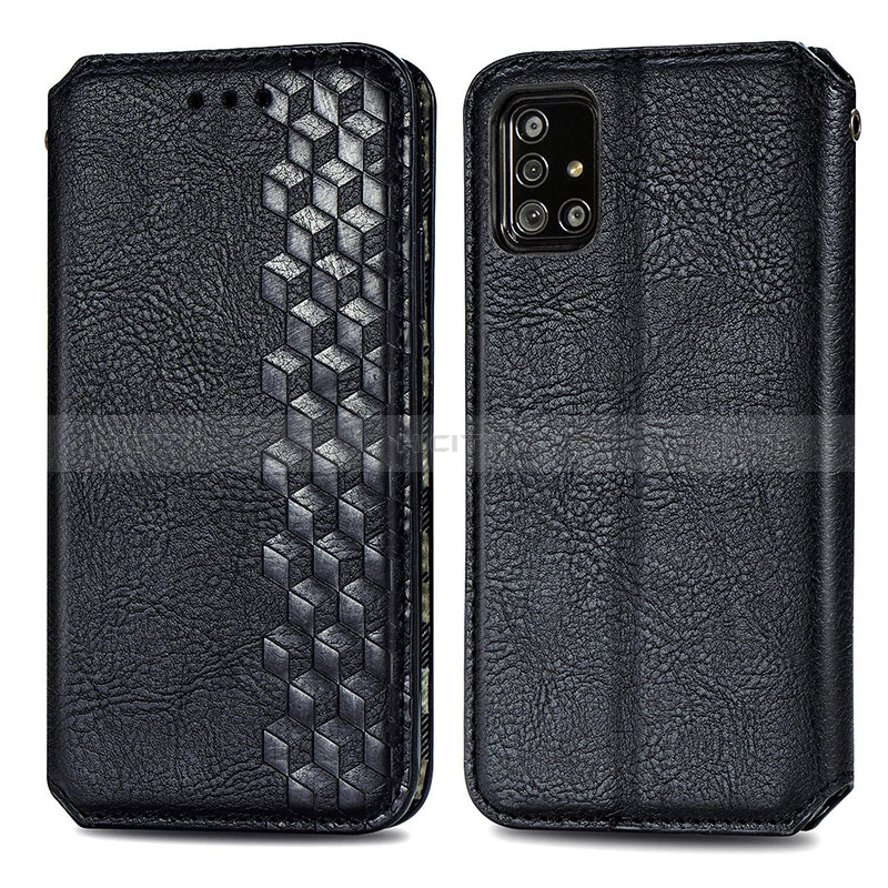 Funda de Cuero Cartera con Soporte Carcasa S01D para Samsung Galaxy A71 4G A715