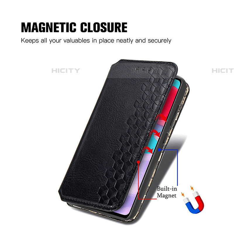 Funda de Cuero Cartera con Soporte Carcasa S01D para Samsung Galaxy A72 4G