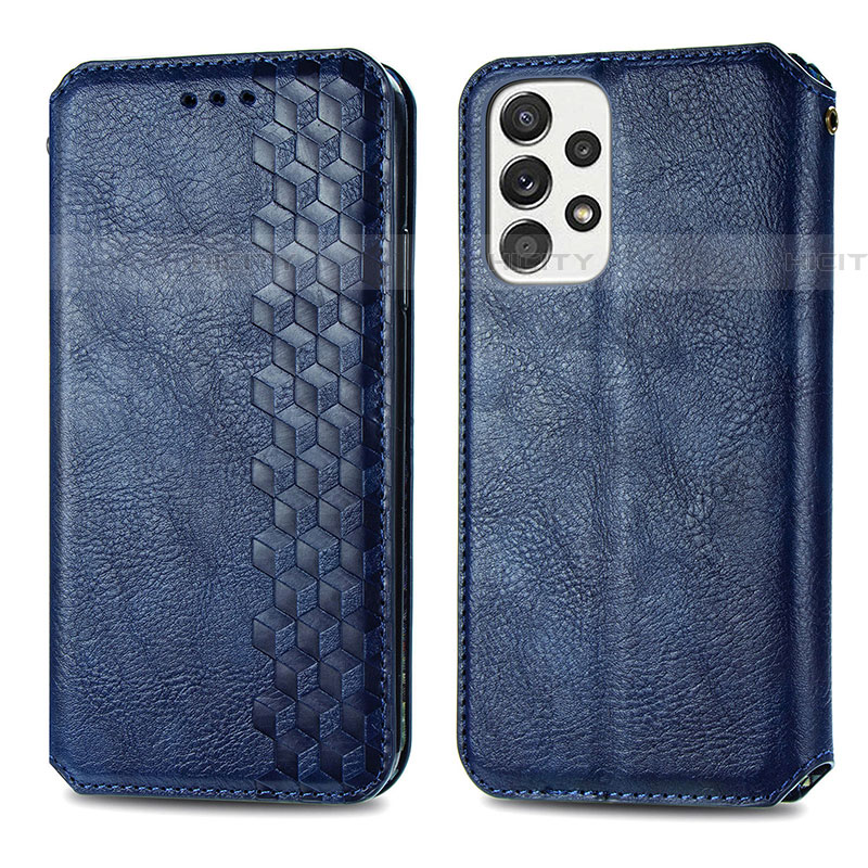 Funda de Cuero Cartera con Soporte Carcasa S01D para Samsung Galaxy A73 5G