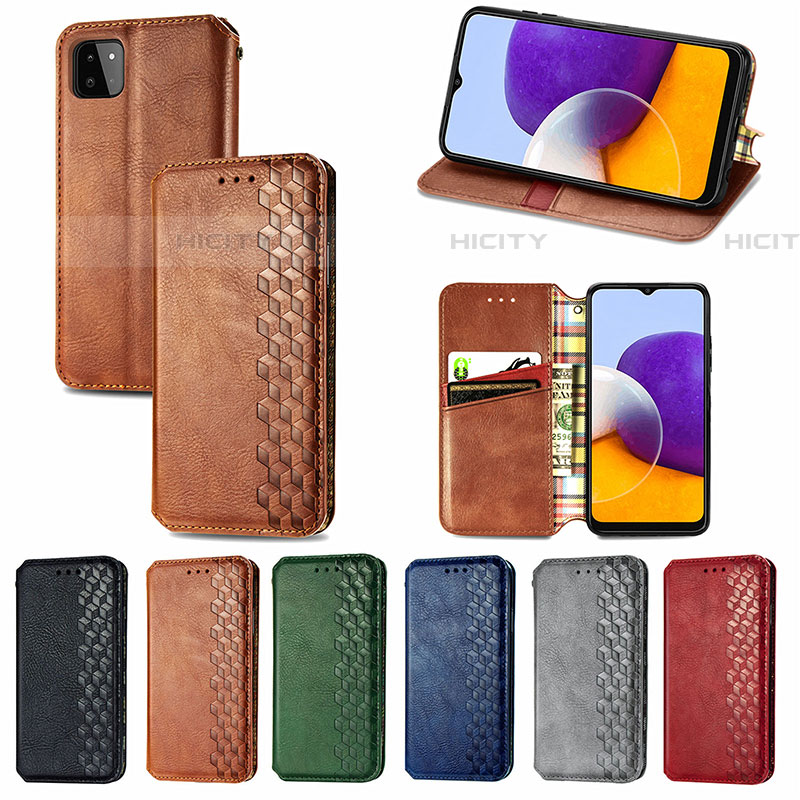 Funda de Cuero Cartera con Soporte Carcasa S01D para Samsung Galaxy F42 5G