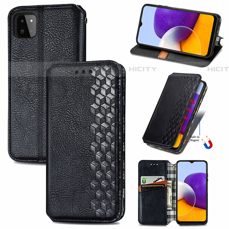 Funda de Cuero Cartera con Soporte Carcasa S01D para Samsung Galaxy F42 5G