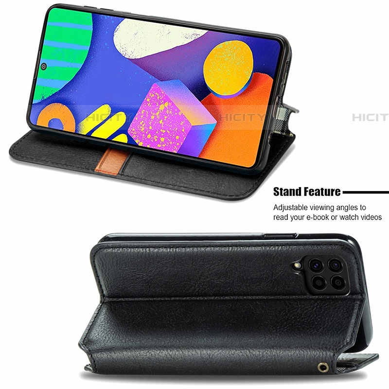 Funda de Cuero Cartera con Soporte Carcasa S01D para Samsung Galaxy F62 5G