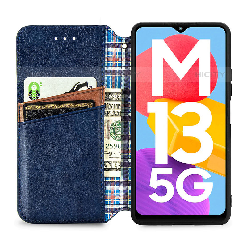 Funda de Cuero Cartera con Soporte Carcasa S01D para Samsung Galaxy M13 5G