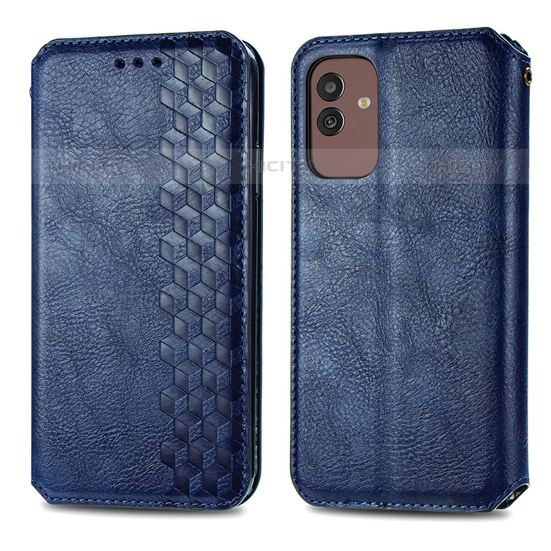 Funda de Cuero Cartera con Soporte Carcasa S01D para Samsung Galaxy M13 5G Azul