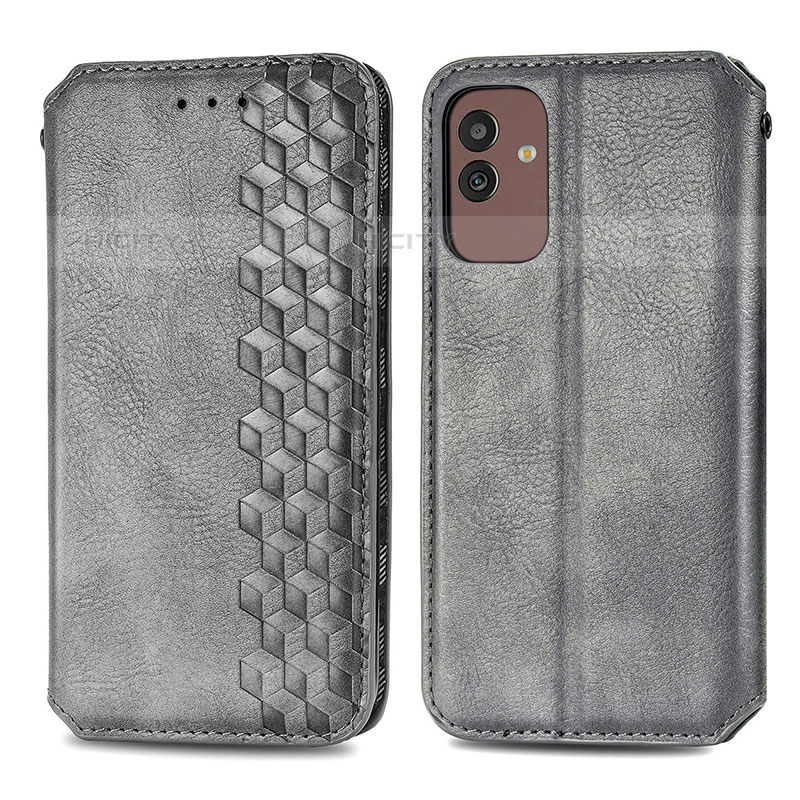 Funda de Cuero Cartera con Soporte Carcasa S01D para Samsung Galaxy M13 5G Gris