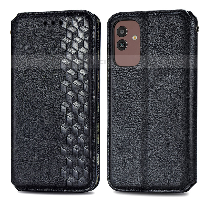 Funda de Cuero Cartera con Soporte Carcasa S01D para Samsung Galaxy M13 5G Negro