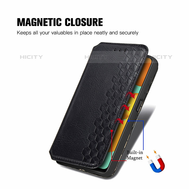 Funda de Cuero Cartera con Soporte Carcasa S01D para Samsung Galaxy M32 4G