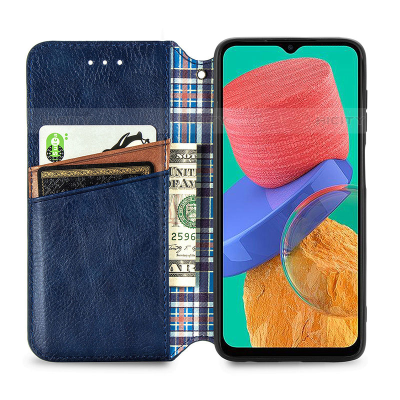 Funda de Cuero Cartera con Soporte Carcasa S01D para Samsung Galaxy M33 5G